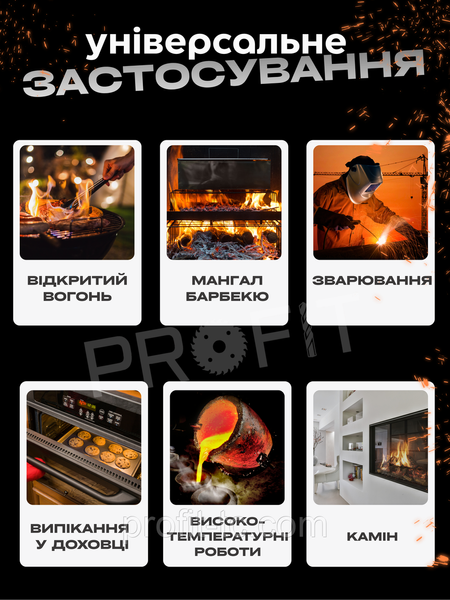 Термостойкие перчатки для гриля QUWIN BBQ Gloves до 800&deg;C, EN407, 2 шт. 2877798330 фото