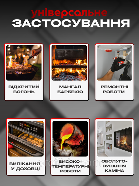 Термостійкі рукавички Start Grill HeatGuard 800&deg;C &mdash; захист для гриля, на кухні та барбекю (EN407, 2 шт.) 2882494153 фото