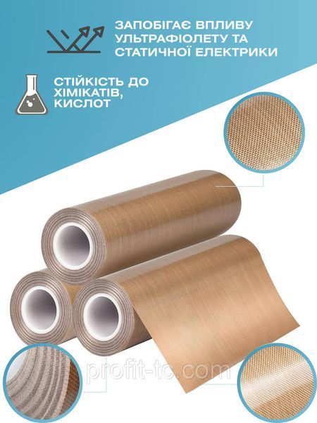 Тефлоновая пленка (лента) 80 микрон, без клея 1375270607 фото