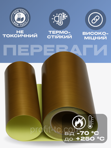 Тефлонова плівка (стрічка) з клеєм (самоклеюча) 250 мікрон 895169275 фото